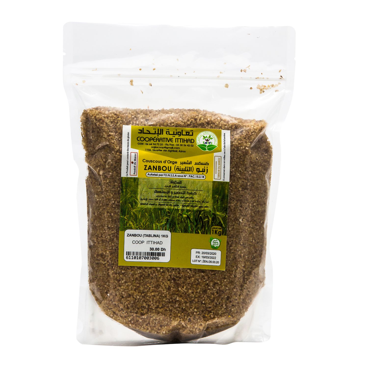 Couscous d'orge 1kg